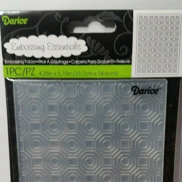 Darice Embossing Folder Octagon Scrapbook Paper Crafts Card Making - Picture 2 of 5